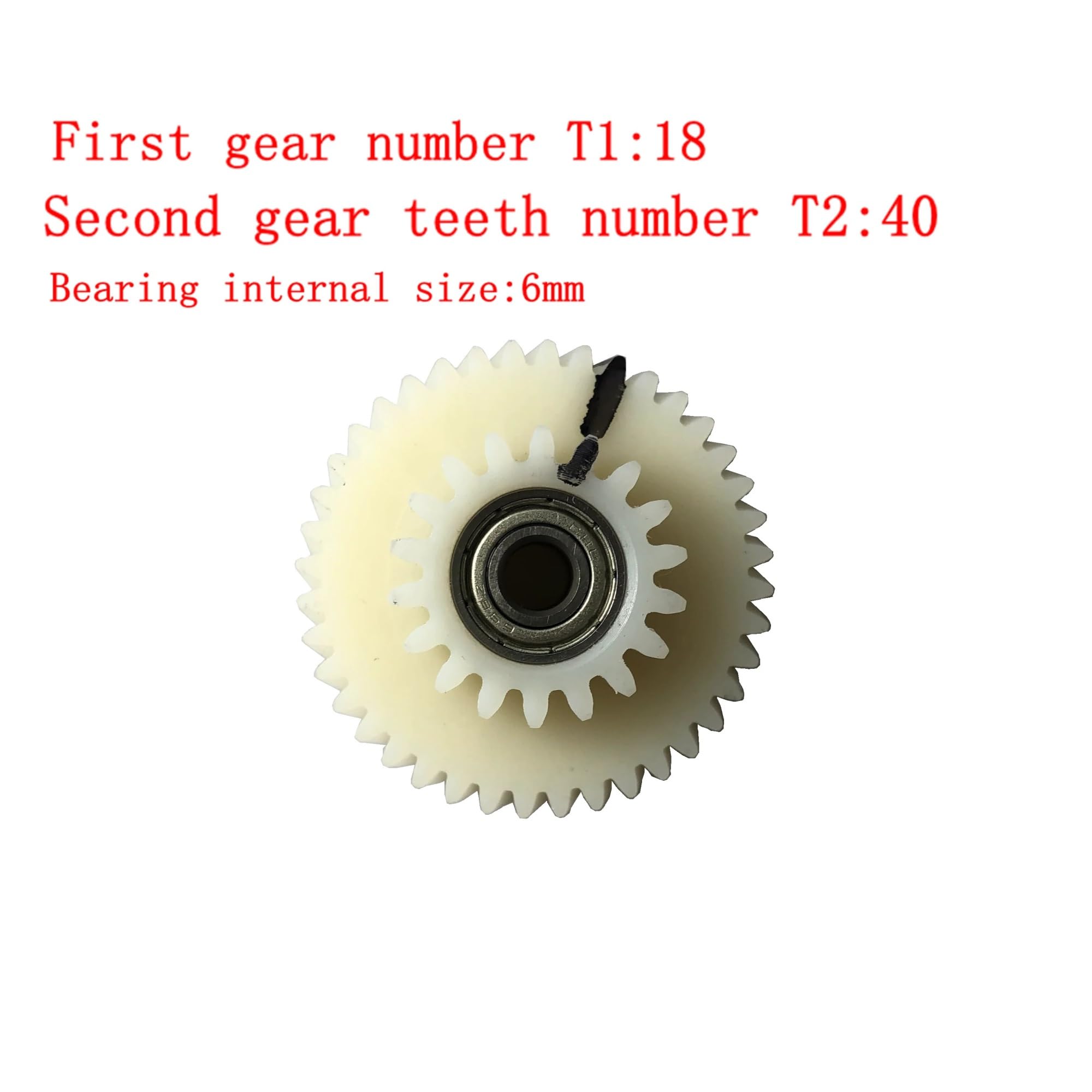 for Moteur AKM 95RX engrenage en Nylon pièce de Rechange for Aik-ema 3 pièces 18-40 Dents Nombre hélicoïdal Interne avec Anneau de retenue