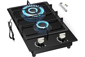 2 Burner Gas Cooktop: Reliable and Versatile Cooking for Outdoor Adventures and Home Use