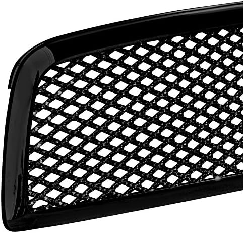 Spec-D Tuning HG-RAM09JM Dodge Ram 1500 Extended Crew Cab, Black Mesh Hood Grill Grille