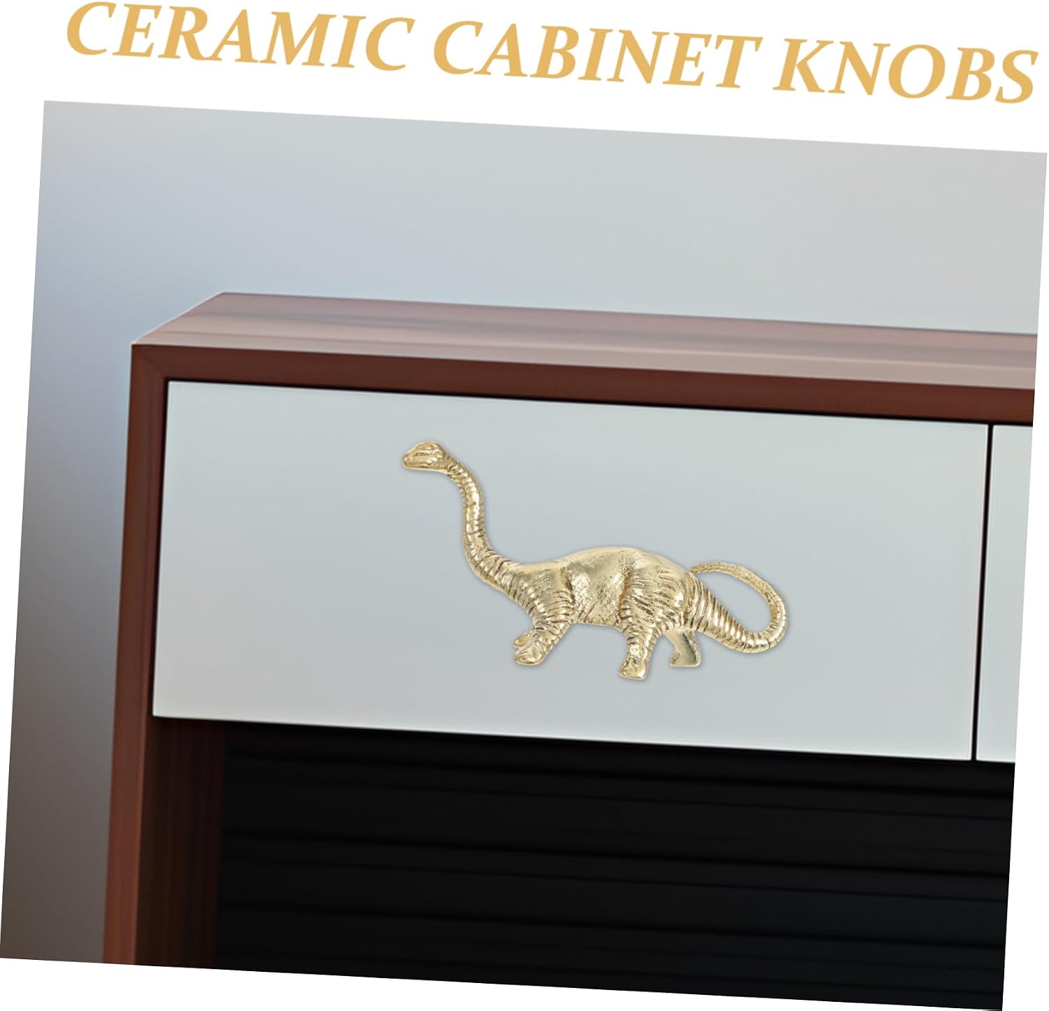 Dinosaur Drawer Pulls Knobs for Boy Girl Cute Decorative Handles for Nursery Furniture Easy to Install Durable Cabinet Knobs with Playful Design for Boys and Girls Rooms