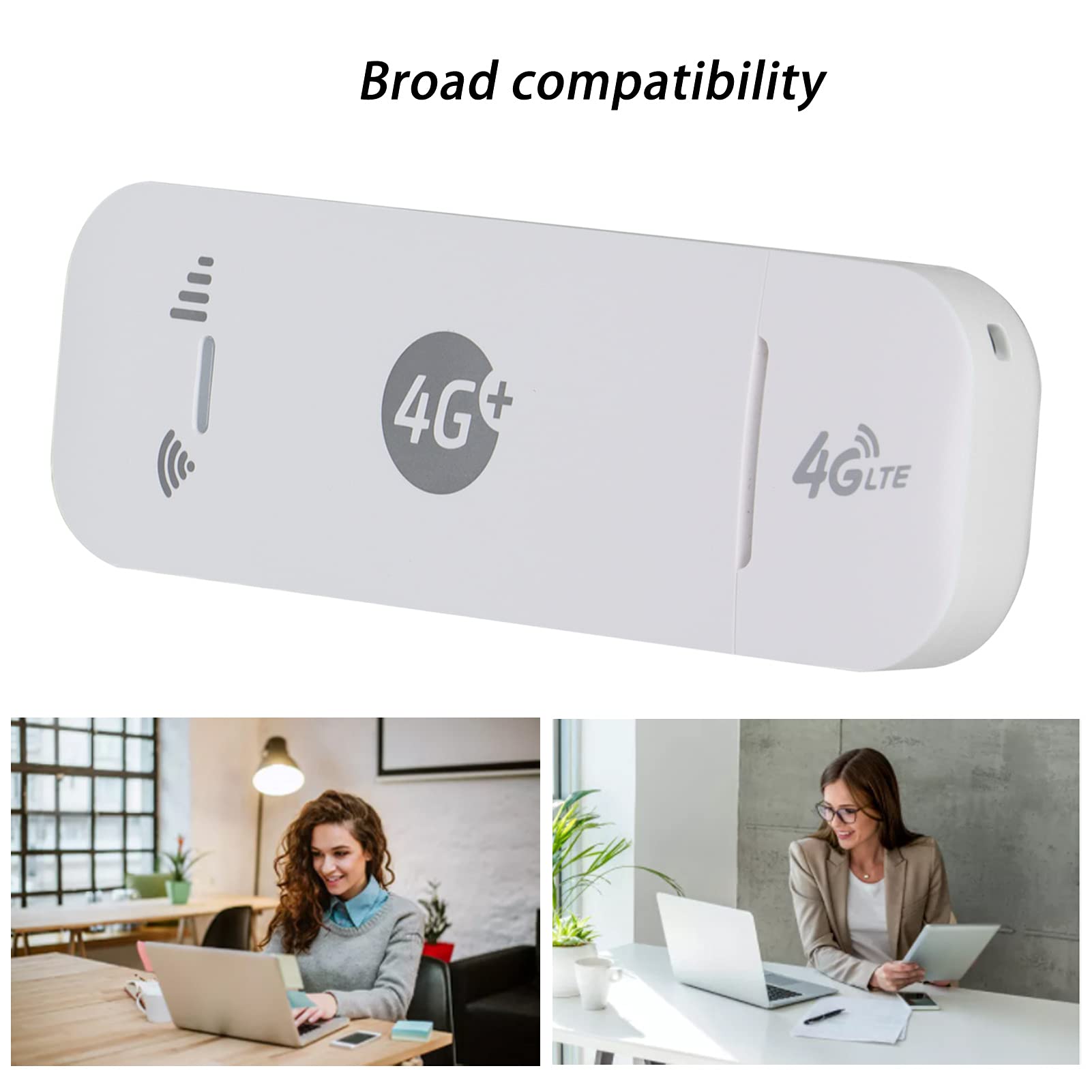 Wakects Modem WiFi USB, Adattatore di Rete LTE 150Mbps (WHITE)