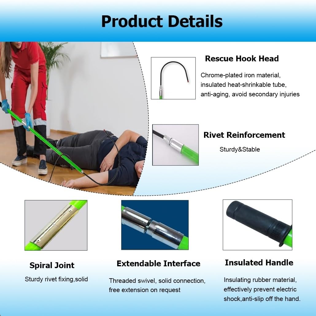 Outils d'électricien crochet sauvetage isolés à haute tension