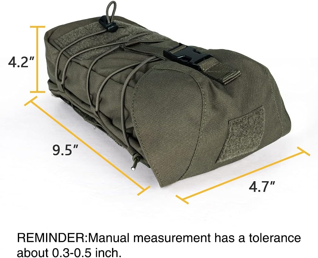 IDOGEAR Tactical Pouch Molle Drawstring Magazine Dump Pouch Mag Recycling Pouch Universal Bag