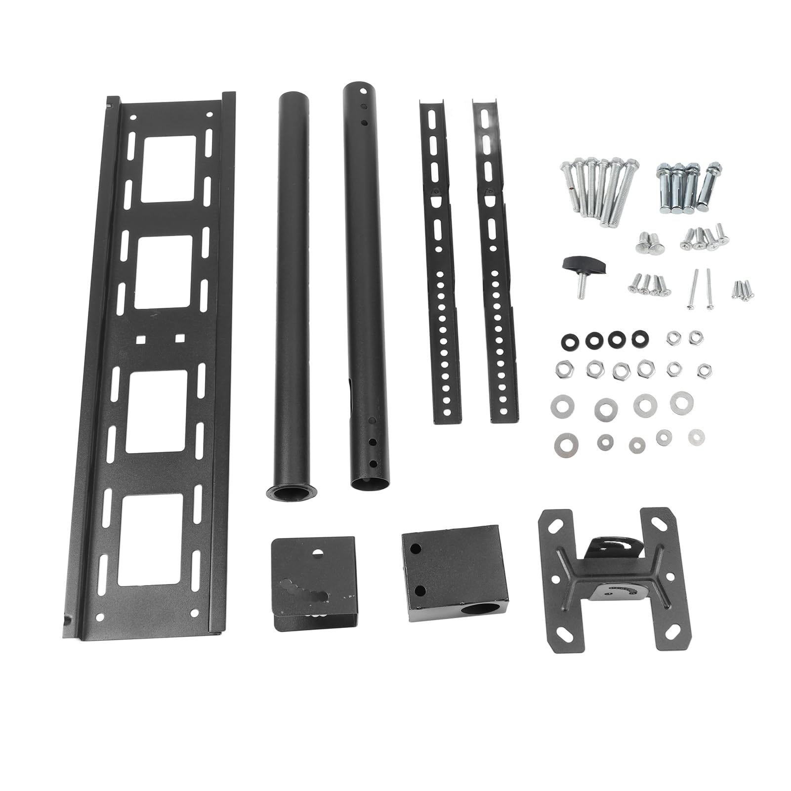 Supporto TV da Soffitto per Display a Schermo Piatto da 32 a 85 Pollici, Staffa di Montaggio TV Regolabile, Staffa TV Girevole a 360 Gradi e Inclinabile a 90 Gradi