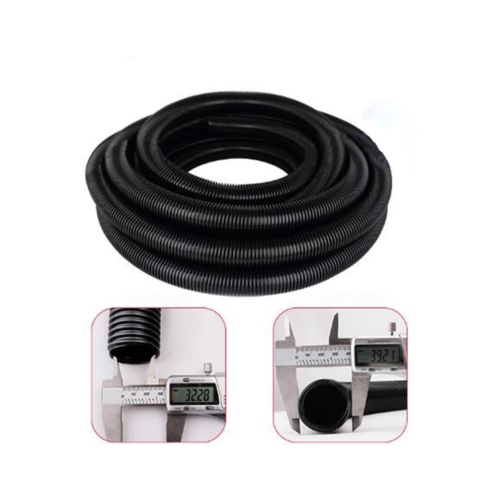 Tuyaux Flexibles Et Extensibles En EVA, Diamètre Intérieur 2M-10M, Diamètre Intérieur 32mm, Diamètre Extérieur 39mm, For Tuyau D'aspiration Domestique For Aspirateur