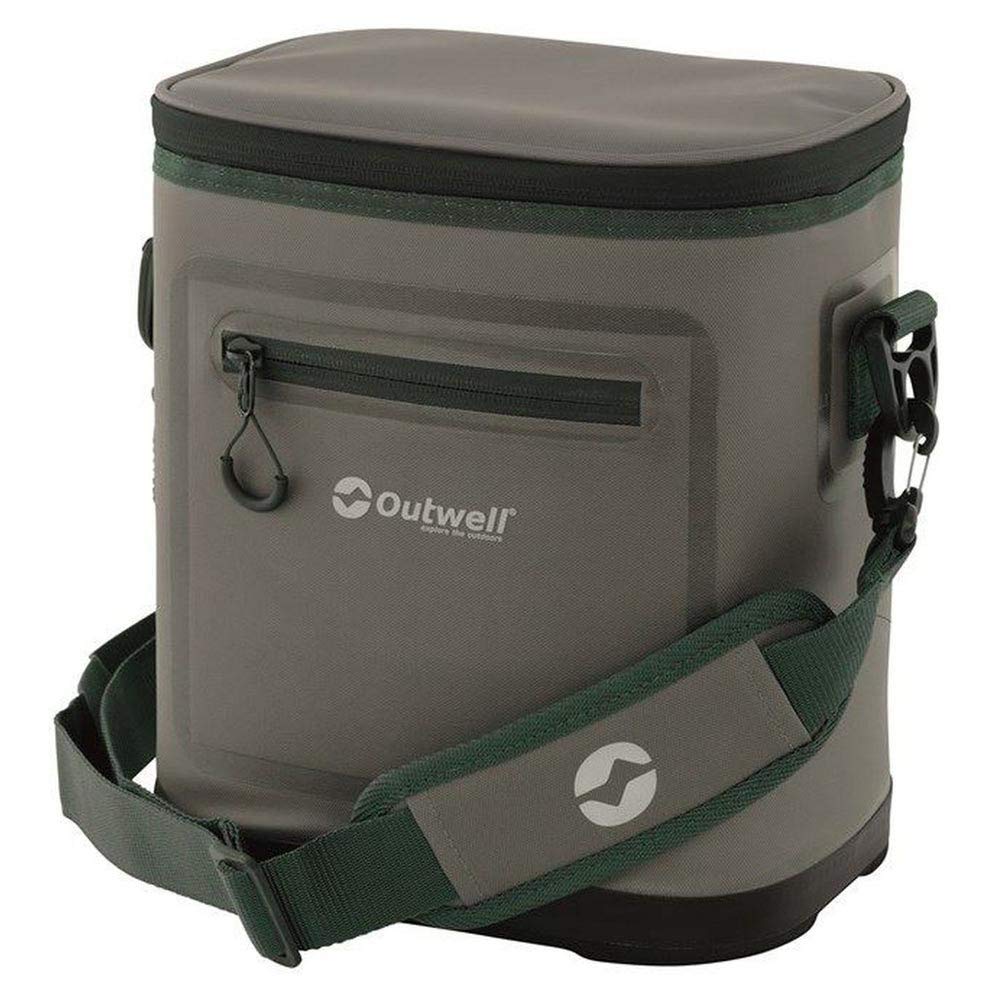 Outwell Hula - Borsa termica 8 litri, colore: Nero e grigio, impermeabile, in poliestere, 19 x 26 x 28 cm, da campeggio