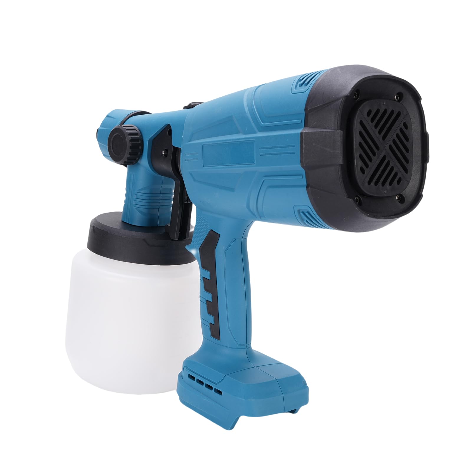 FTVOGUE Bezprzewodowy Pistolet do Malowania Natryskowego, Ręczny Elektryczny Pistolet do Malowania Natryskowego z Silnikiem Miedzianym o Mocy 200 W, Zbiornik 800 Ml, 6 Dysz 3 Wzory, ścian, Drzwi, (6