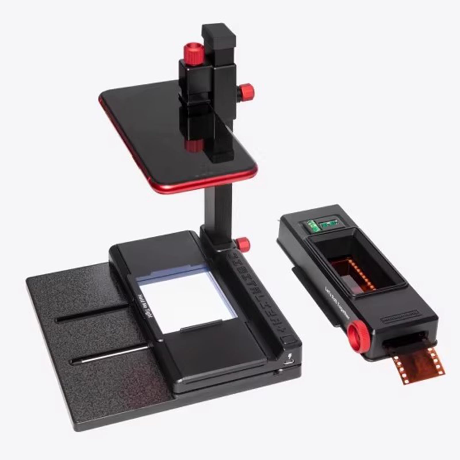 Film Scanner - Sistema di digitalizzazione negativo e diapositiva da 35 mm e 120 con pannello luminoso e clip fissa, compatibile con telefoni e fotocamere DSLR