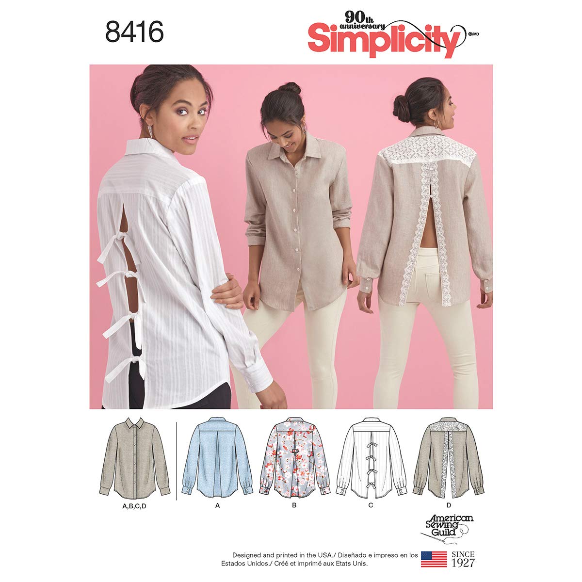 Chemise pour femme à coudre soi-même avec le patron Simplicity 8416
