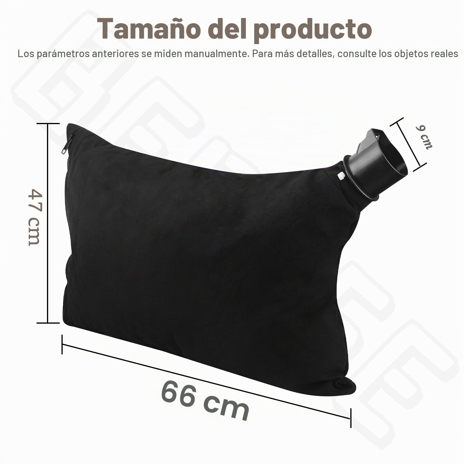 90560020-01 Bolsa sustituye a 90560020 90539053, compatible con soplador de hojas Black & Decker, compatible con soplador de hojas modelo BV3600 BV3800 BV5600 BV6000 LH4500 3 en 1