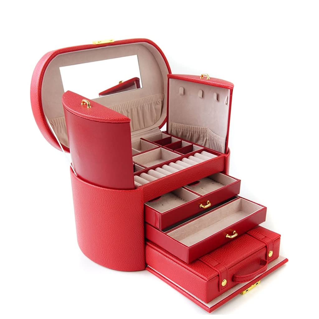 Storage Box Jewelry Box Jewelry Organizer Jewelry Box Large Jewelry Organizer Box Display Jewelry Storage Case with Mirror