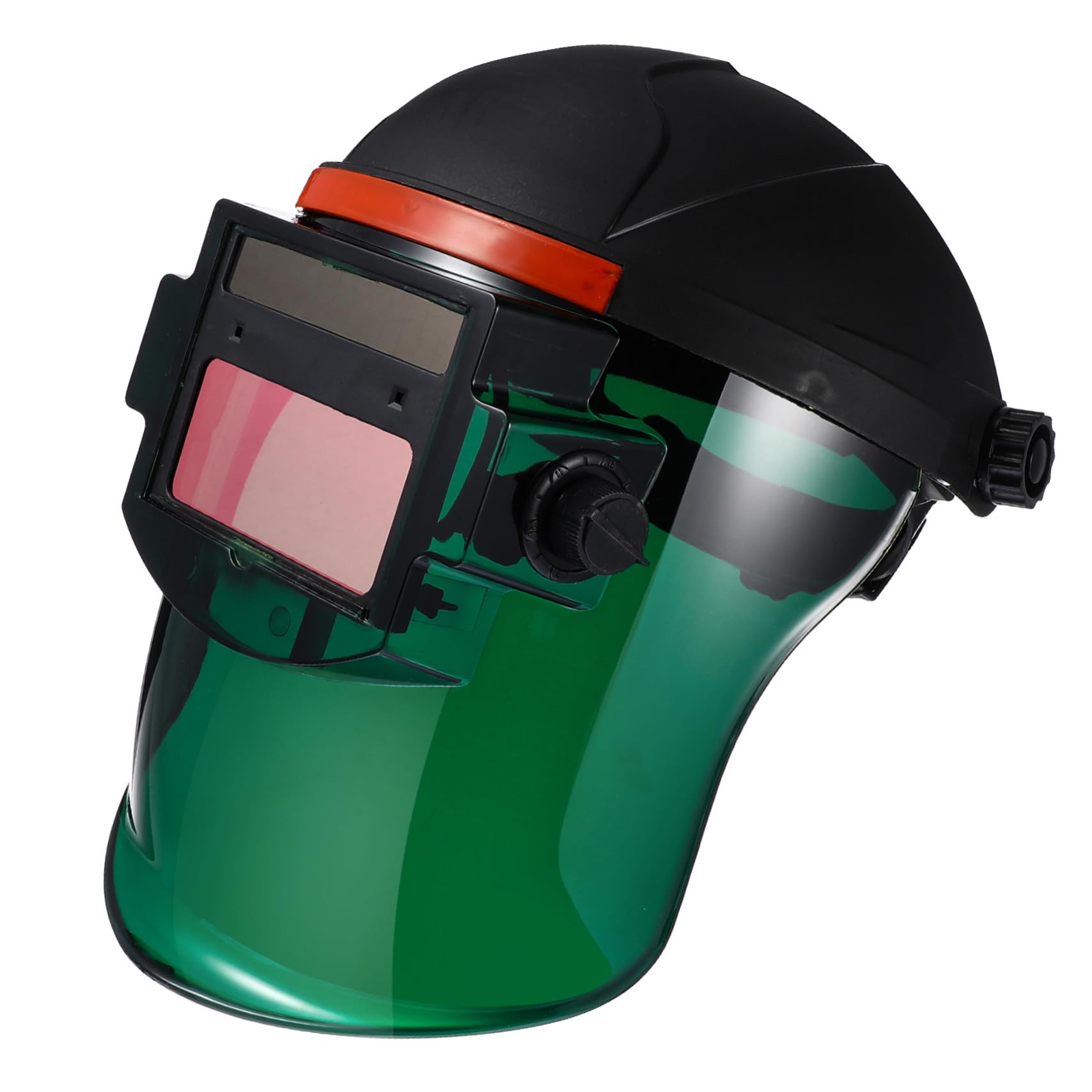 Toddmomy Masque De Soudage à Obscurcissement Automatique Pc Casque De Soudage Solaire Rechargeable Large Champ Yeux Arc sous Argon Casque Léger Soudure