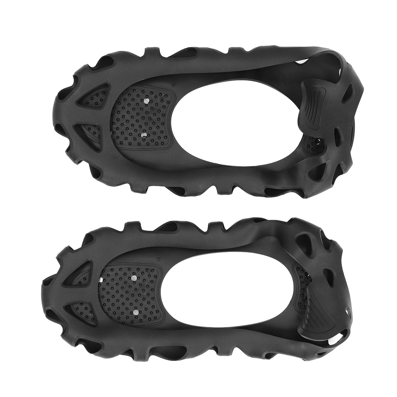 Ice Cleats for Shoes Boots, Portable Snow Traction Cleats Anti Slip Crampons, Steel Spike Design, Walk Traction Cleats for Hiking Walking Jogging Climbing (S)