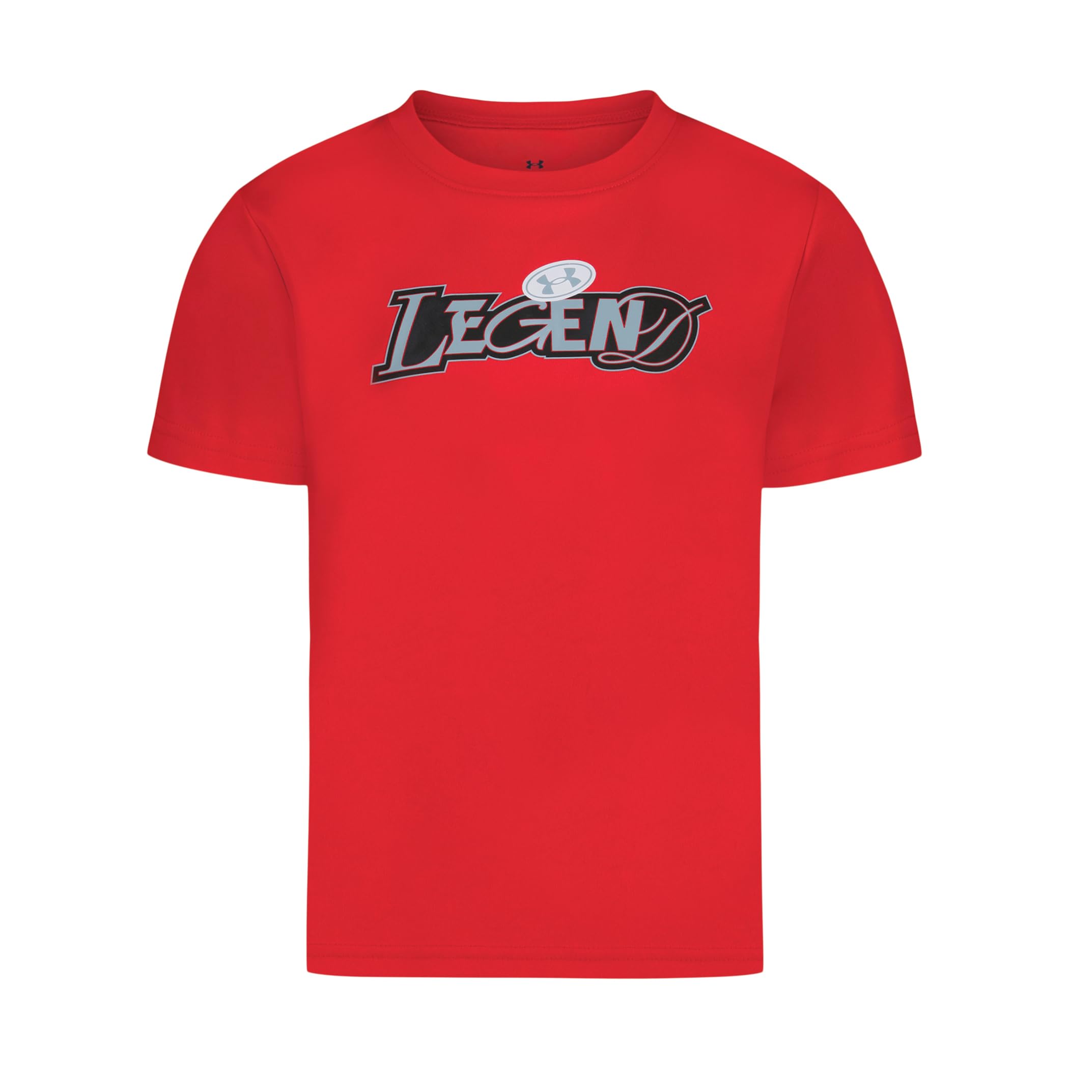 Under Armour Boys' Short Sleeve Sports Graphic T-Shirt, Lightweight & Breathable, Relaxed Fit, Red Legends, 4T
