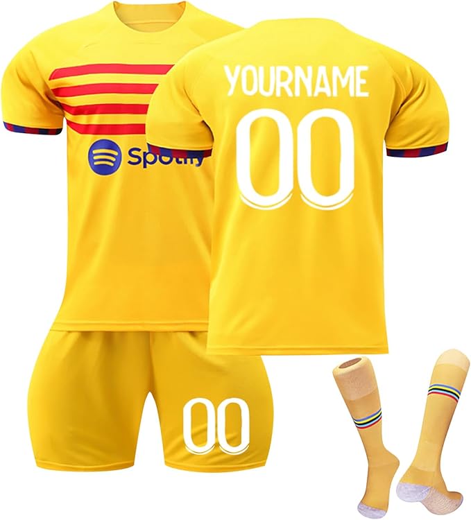 Générique Maillot De Foot Personnalisé Avec Nom, Numéro Et