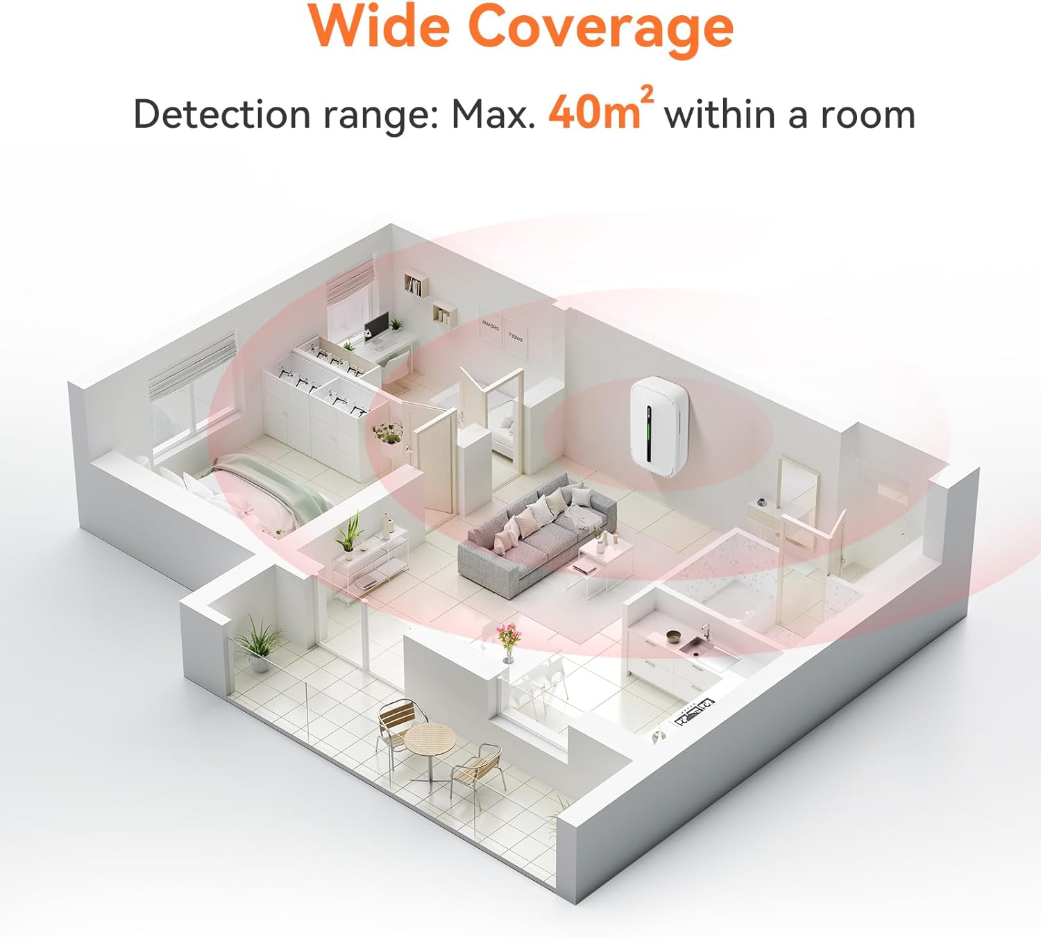 Jemay Carbon Monoxide Detector Plug in,10 Year Battery Power Carbon Monoxide Alarm with Test-Button & Breathing Light, Portable CO Detectors for Travel Home Office RV Hotel,1 Pack - Image 8