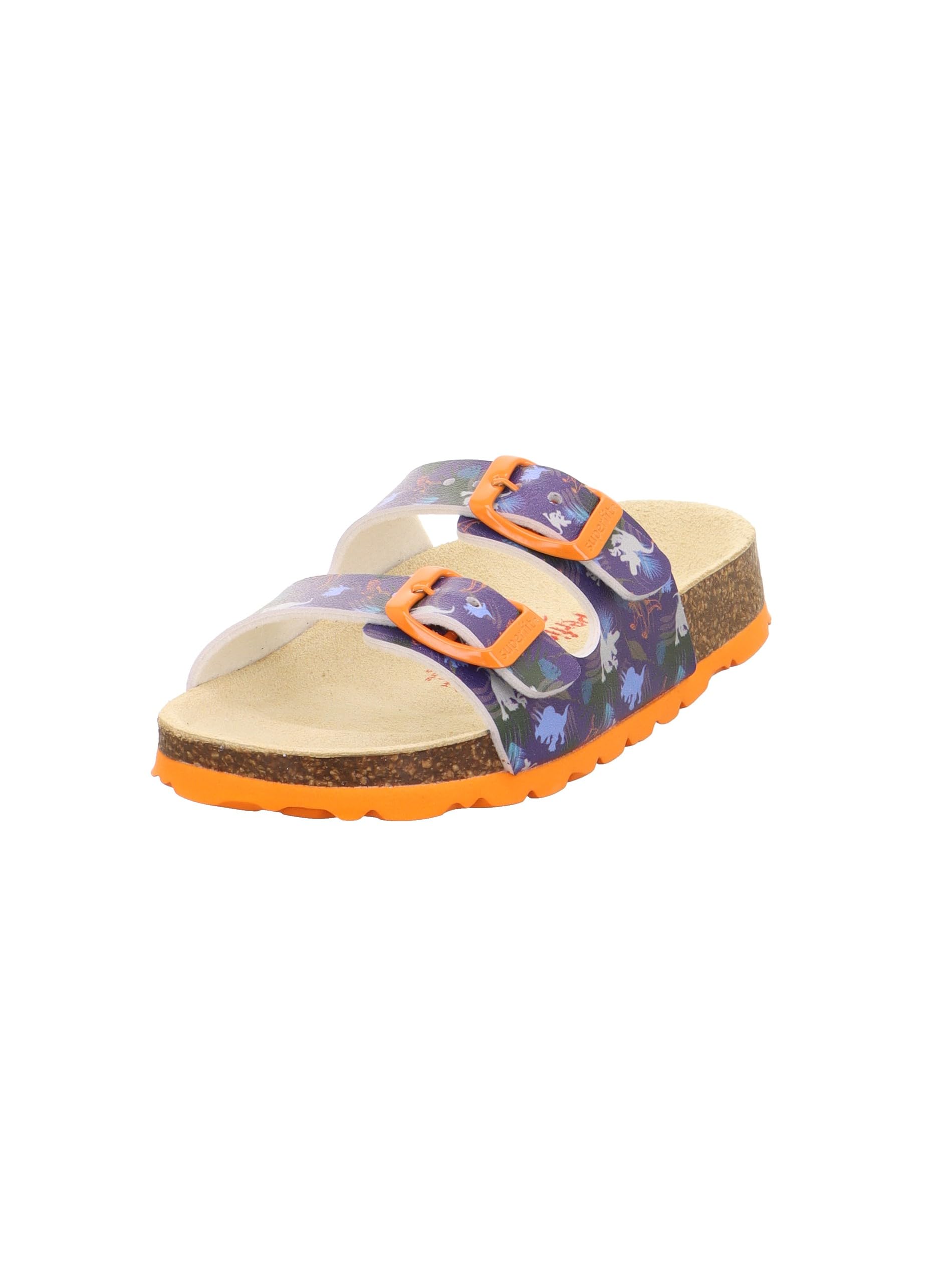 Superfit FUSSBETTPANTOFFEL, Mule, BLAU/ORANGE 8090,