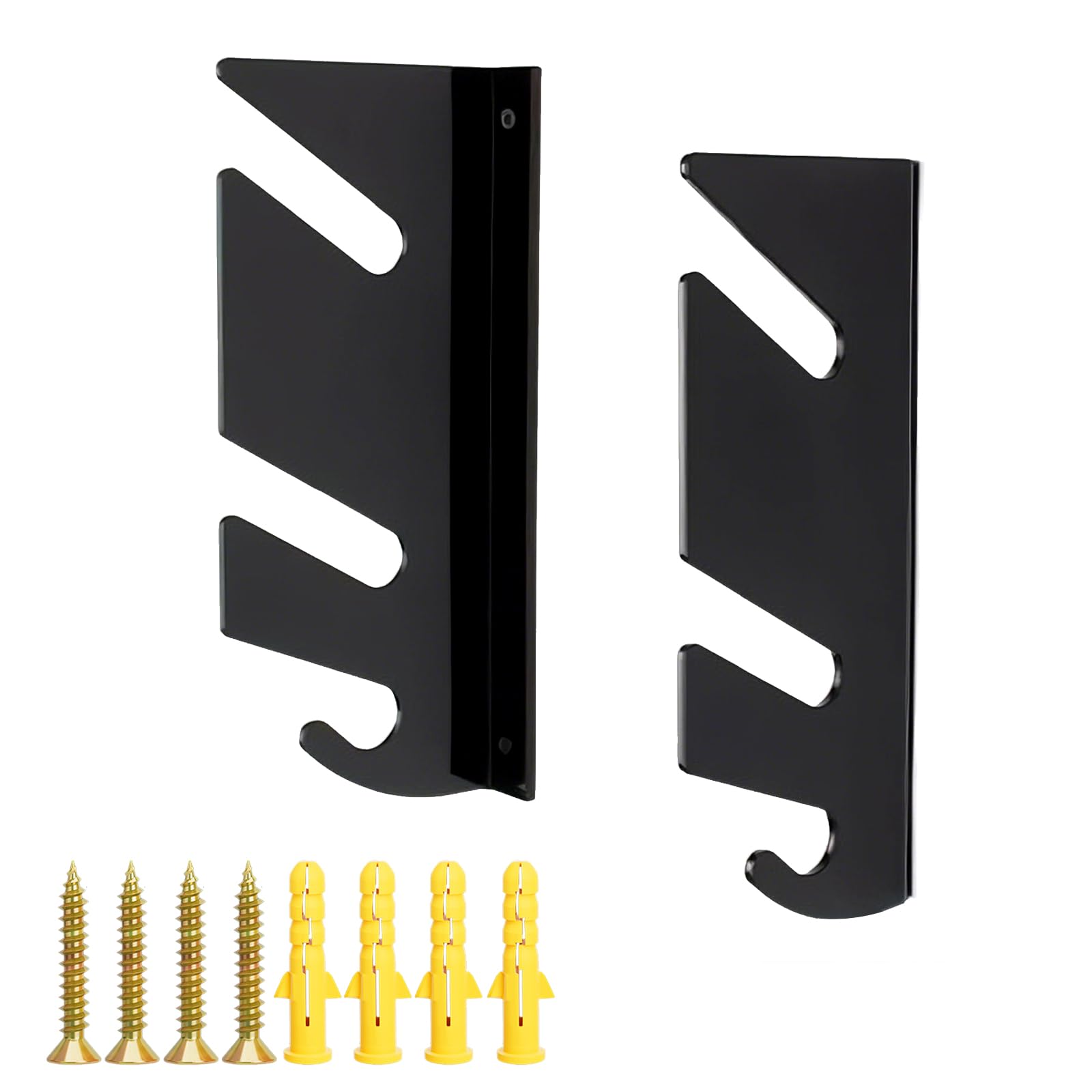 Soporte Pared Skateboard,Estante de Pared para Tablas De Skate con Ganchos de Almacenamiento, Apto para Tablas De Skate, Longboards y Tablas De Snowboard (2 Unidades)