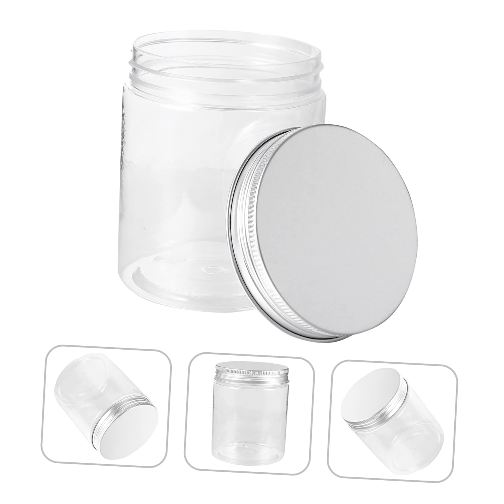 Barattoli Alluminio 250ml Pet Coperchio Ermetici per Cereali