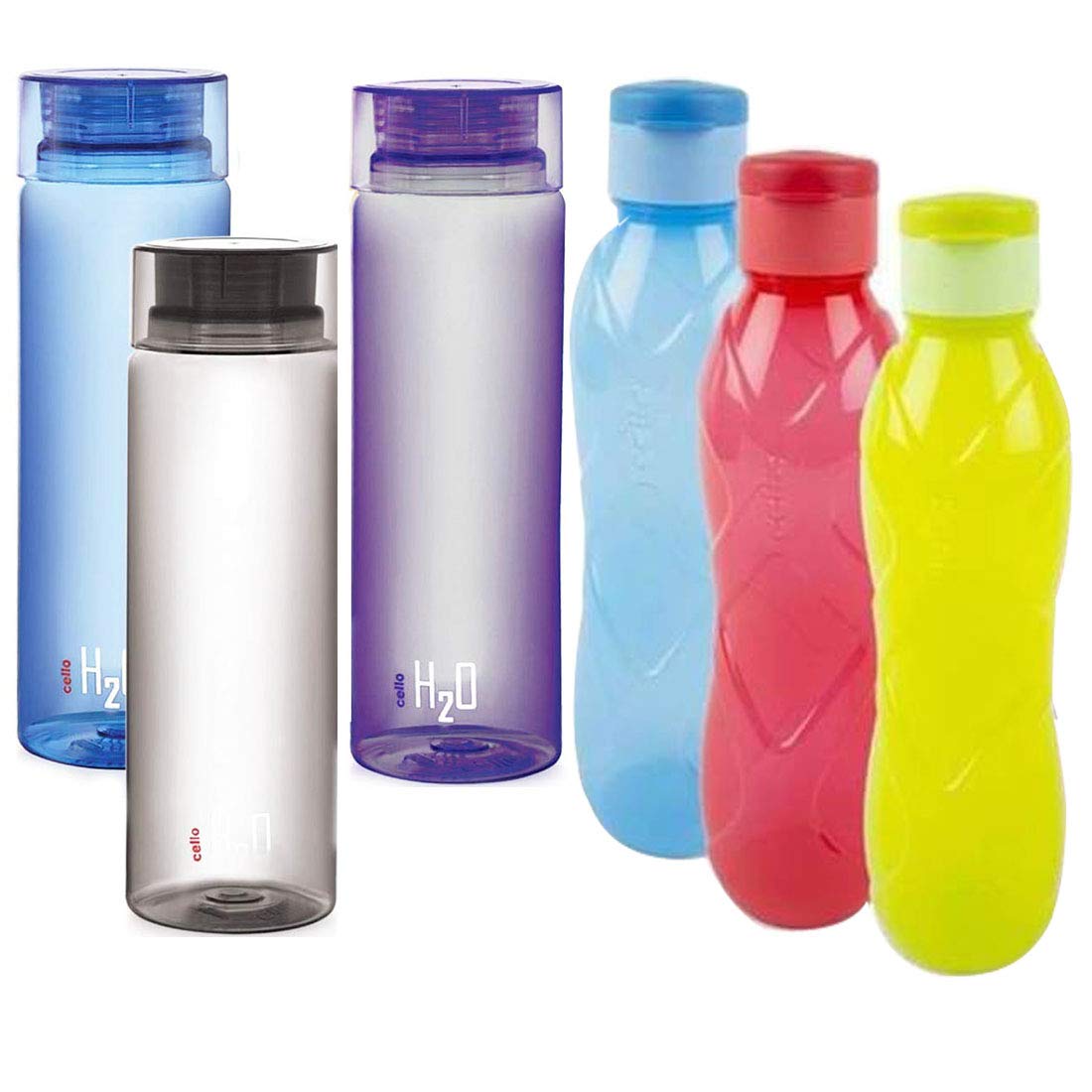 3 Cello H2O Fridge Water Bottle 1000ML+ 3 Cello Bottles Amazon.in