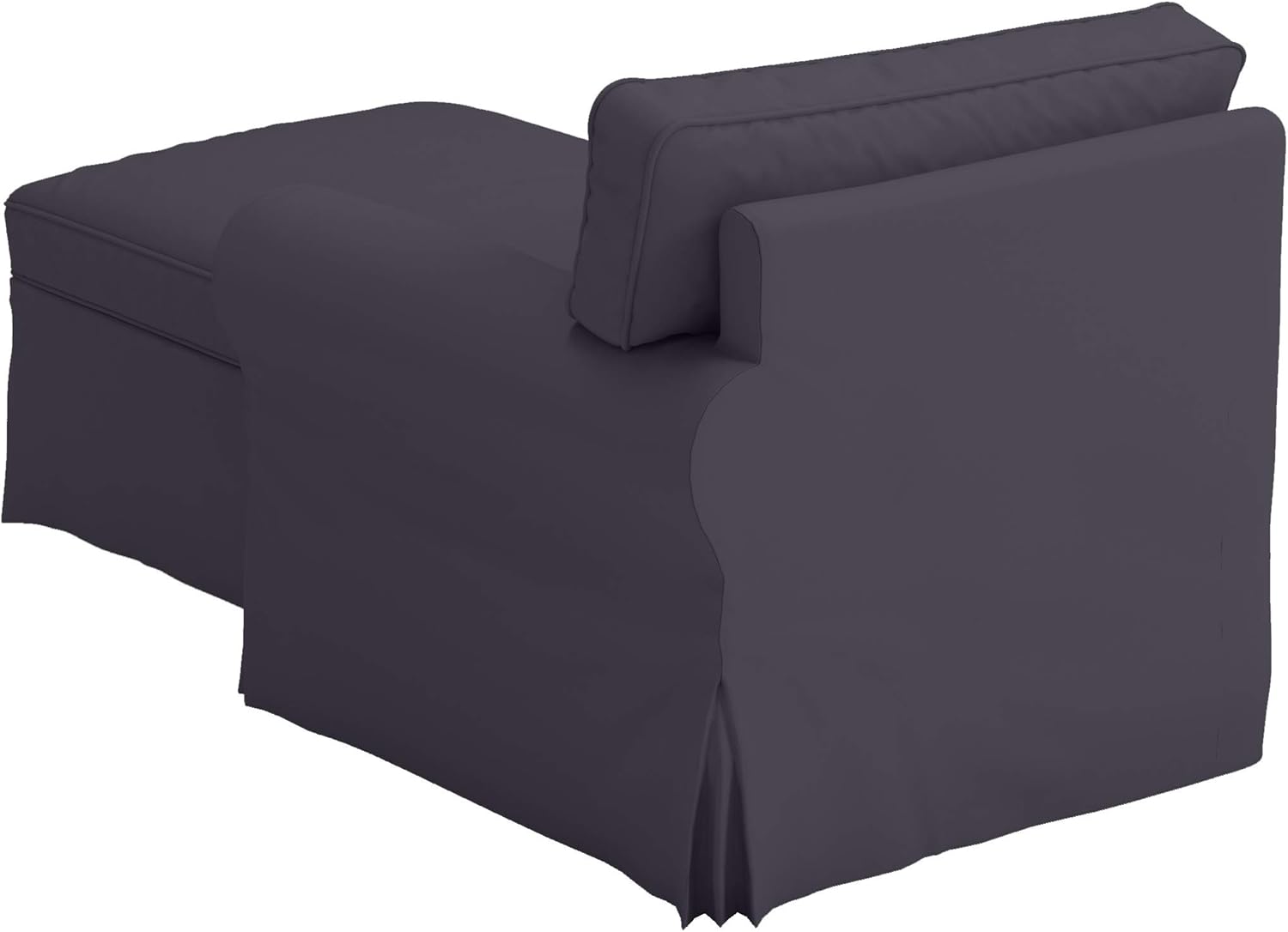 Custom Made Gray Ektorp Chaise Lounge Slipcover with Botswana Ubuy