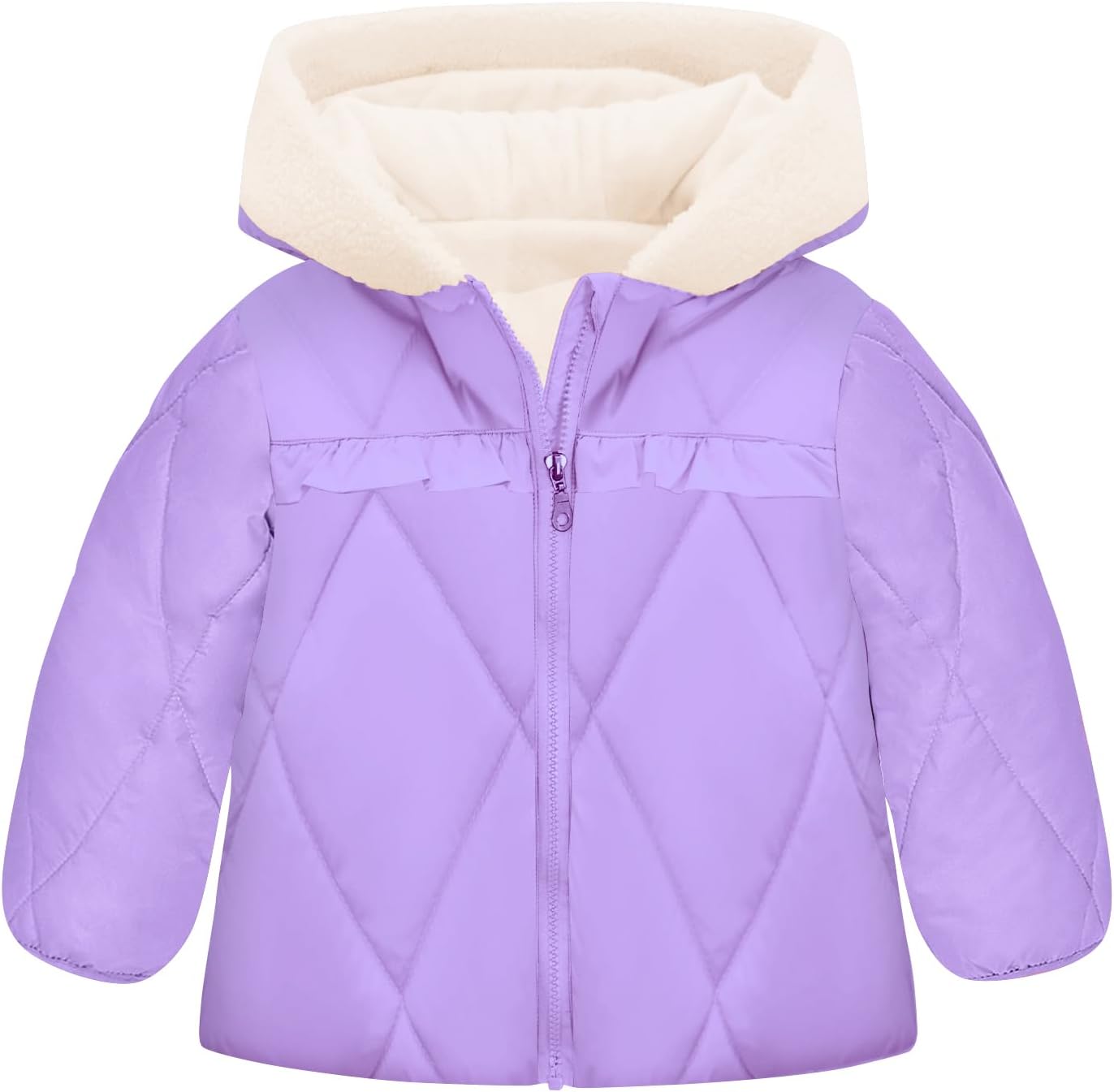 TUONROAD Baby Girls Coat Warm Toddler Puffer Jacket Hooded Winter Outerwear for 1-6T