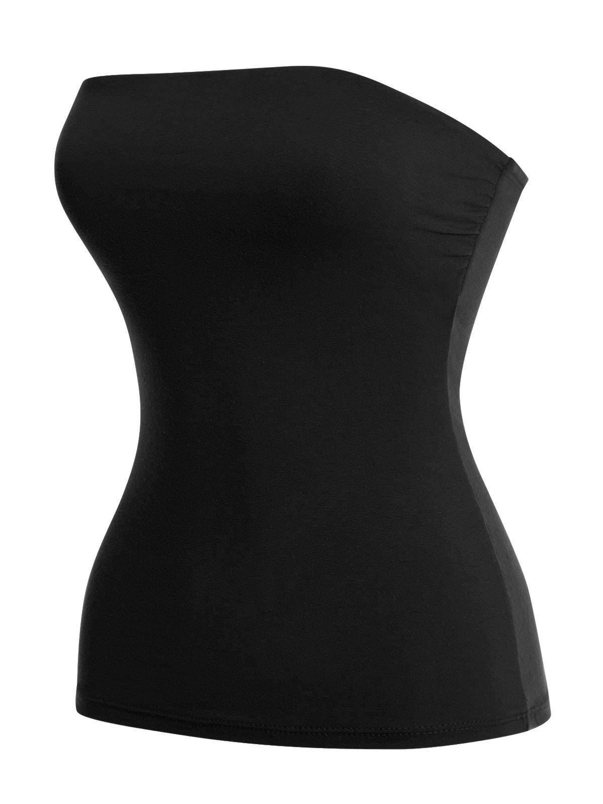 MixMatchy Women's Stretchy Strapless Tube Top Y2K Bandeau Top