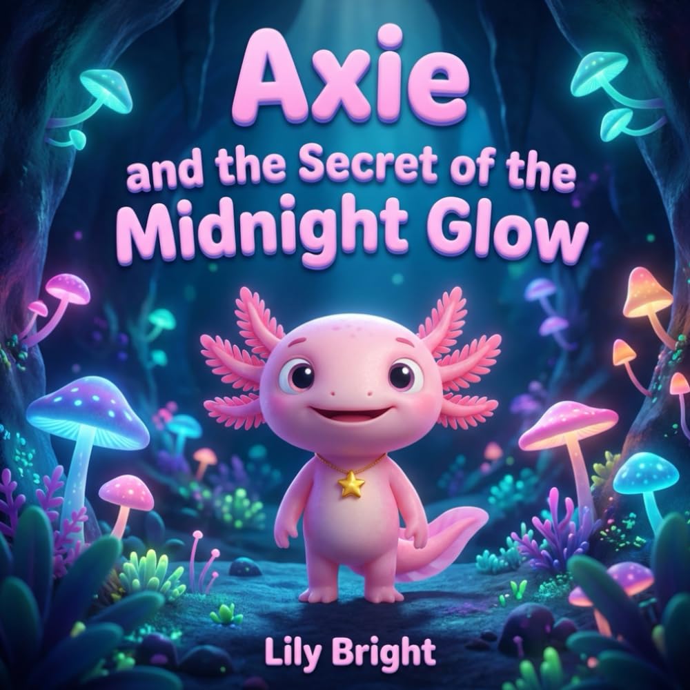 Axie and the Secret of the Midnight Glow: A Magical Story about Curiosity and the Magic of Nature (Axie the Axolotl Series Book 3)