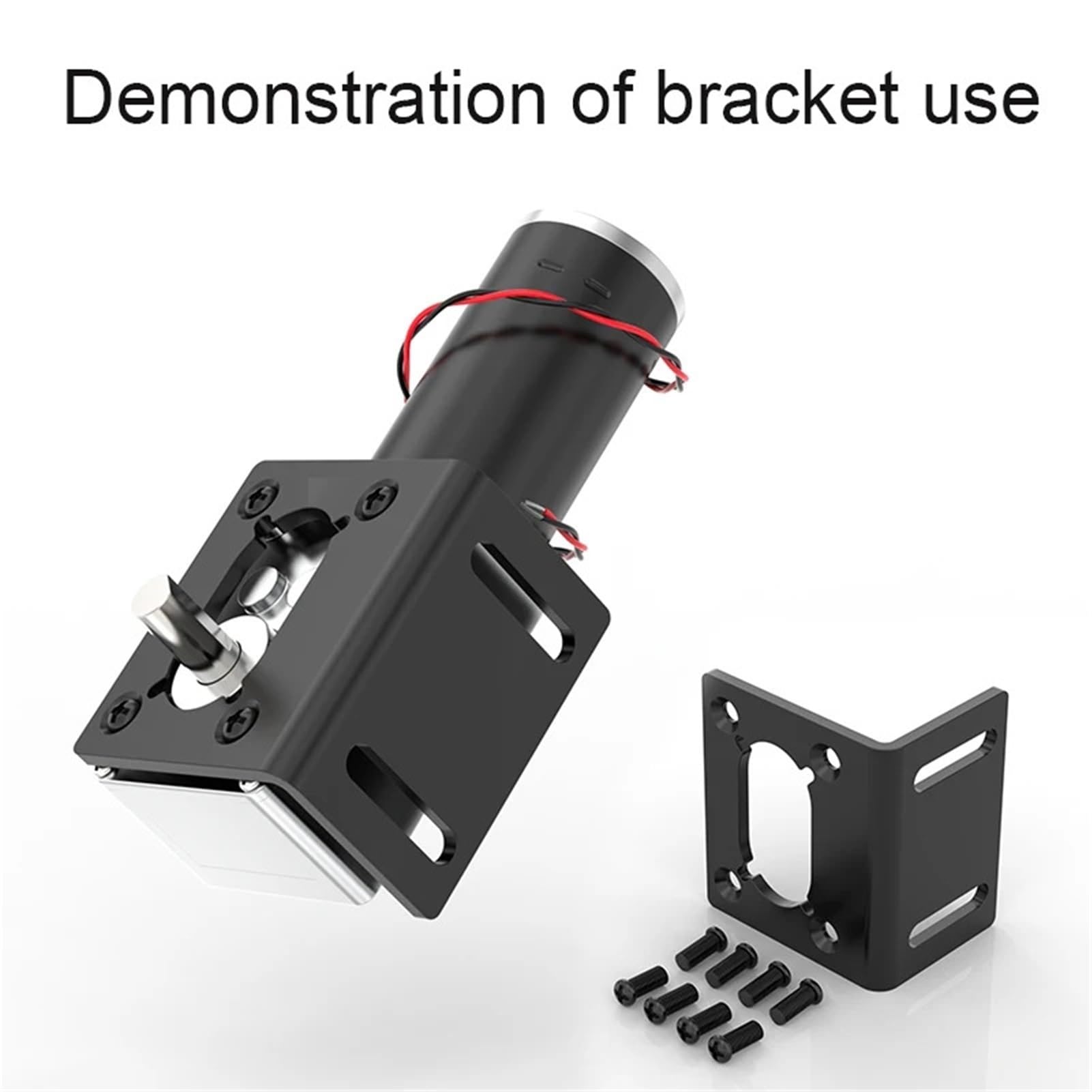 Facile sostituzione fai-da-te Motore a vite senza fine DC 12V 24V 7RPM~470RPM piccolo in miniatura regolabile a bassa velocità ad alta coppia e potenza(12V 7RPM,Only Motor)