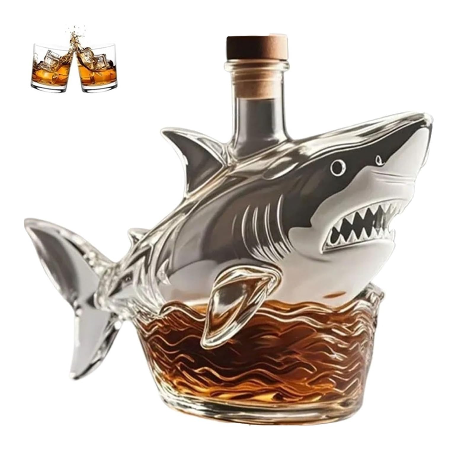 Amazon.co.jp: Gakivit(ガキビット) 2025年新サメウイスキーボトル、50