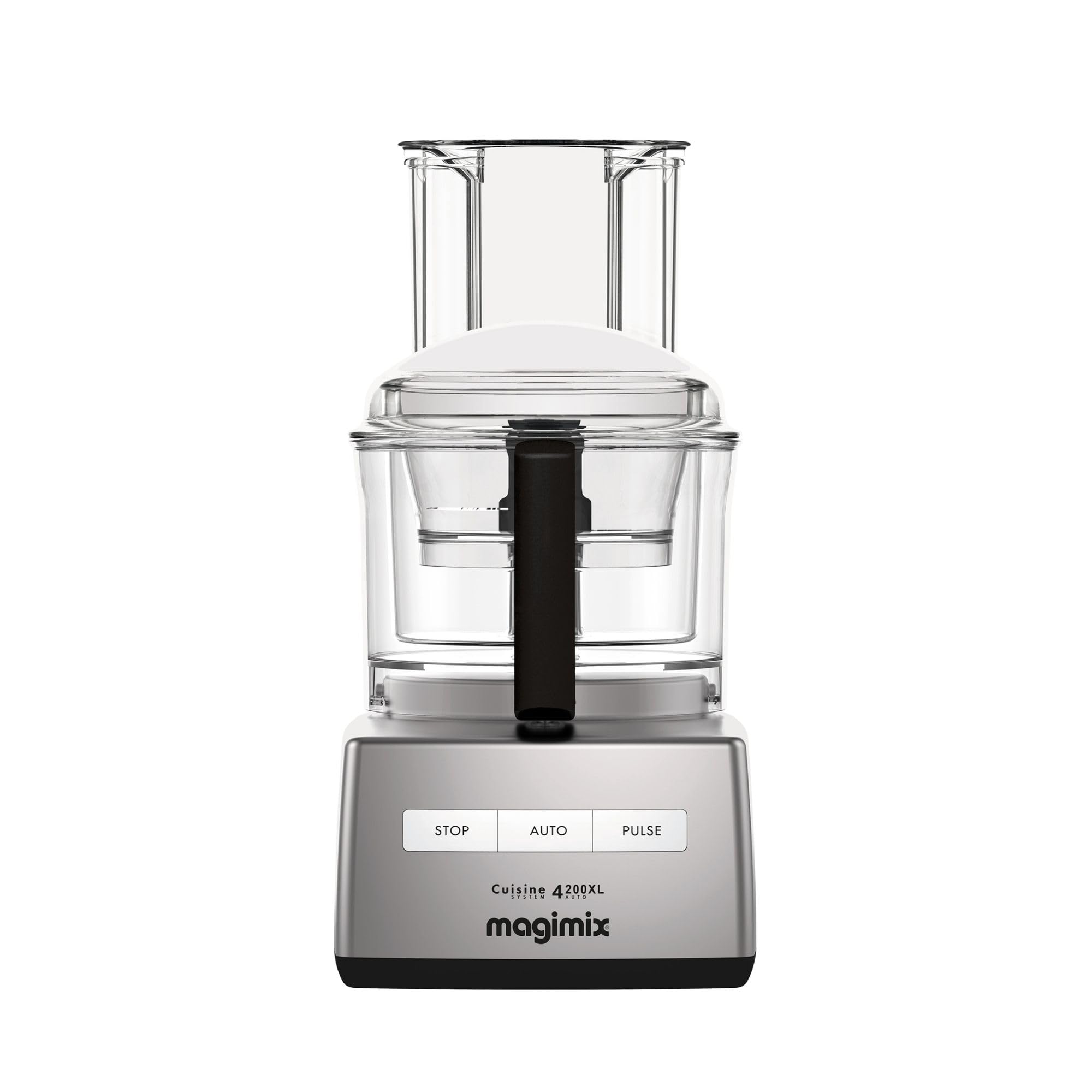 magimix Küchenmaschine - CS 4200XL - Multifunktionsprocessor für 1–6 Personen, Schneiden, Raspeln, Mixen, Kneten und Emulgieren, inkl. Zitruspresse - Chrom Matt
