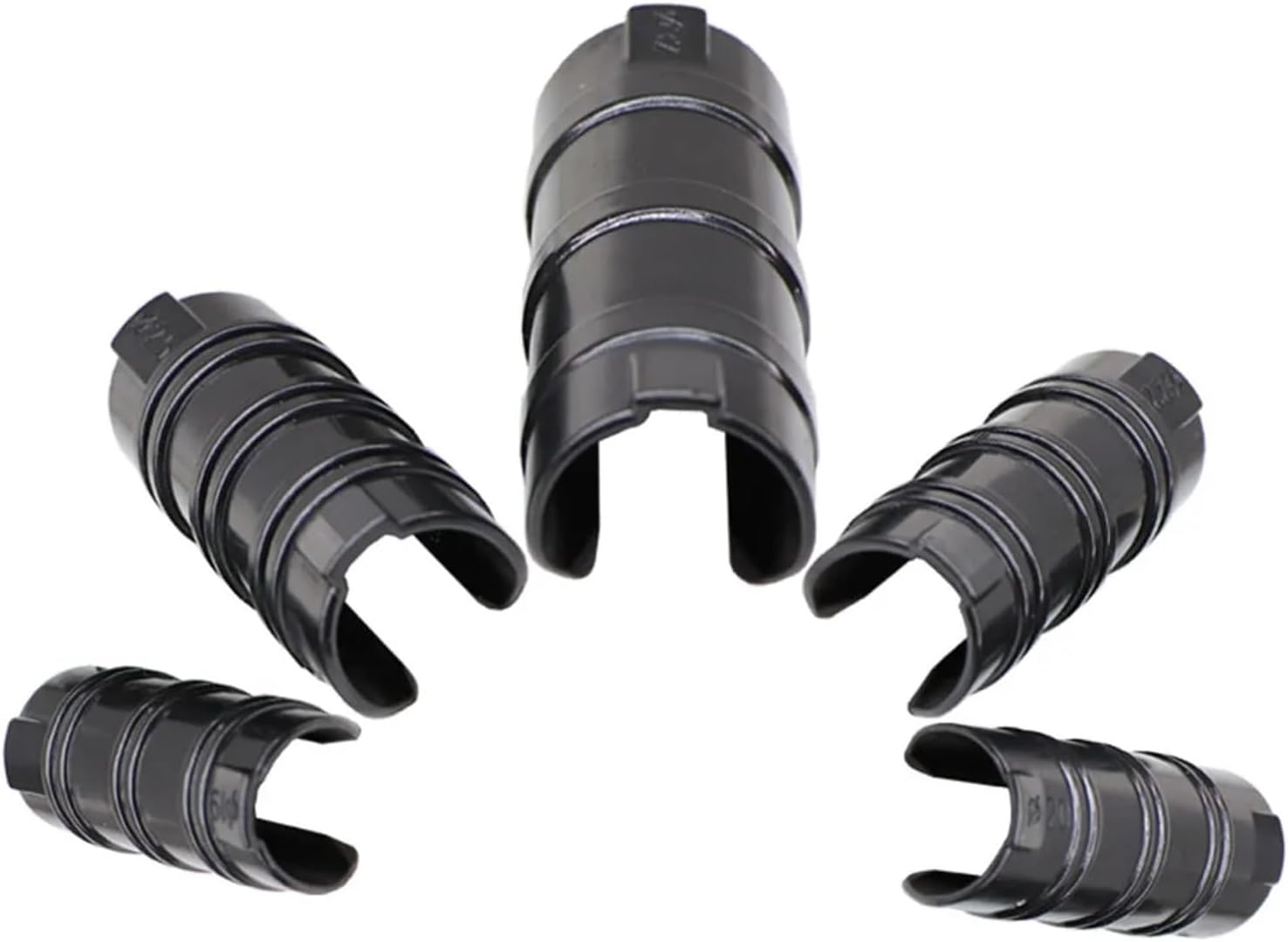 120PCS Garden Buildings Tube Clips Greenhouse Frame Pipe Fixed Clamp Shade Film Net Sails Fastened Connectors(C-22mm)