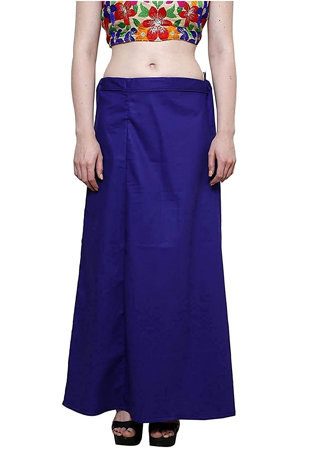 khushi KY-Girl Women's Royal Cotton Readymade Petticoat for Saree (SIZE-LARGE)COLOR-ROYAL BLUE-picture-41