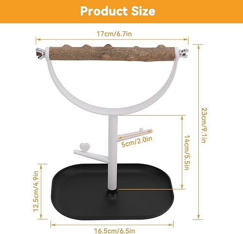 Miniatura 2 de Soporte para loros soporte portátil para pájaros de escritorio soporte de entrenamiento para pericos cacatúas amantos