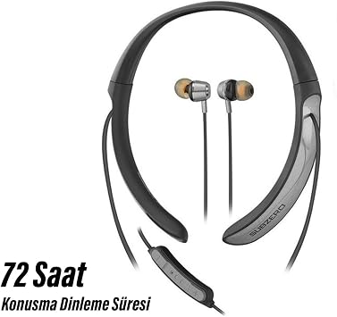 Wireless Bluetooth Headset Stereo Microphone Neck Strap Athlete Headset Super Bass 72 Hours Ep97