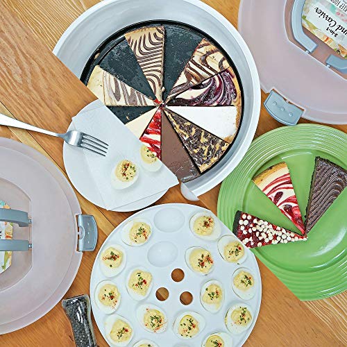 3-In-1 Plastic Cake Holder - Southern Homewares - Container For Cakes, Pies, Cupcakes, Muffins Dessert Carrier #TOP5