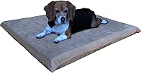 Vista 14 de Dogbed4less Cama ortopédica para perros grandes, impermeable, de espuma viscoelástica, funda de gamuza lavable y funda de cama extra para mascotas