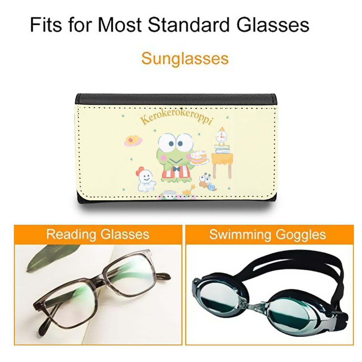 Amazon.co.jp: メガネケース けろけろけろっぴ 眼鏡ケース 眼鏡入れ 