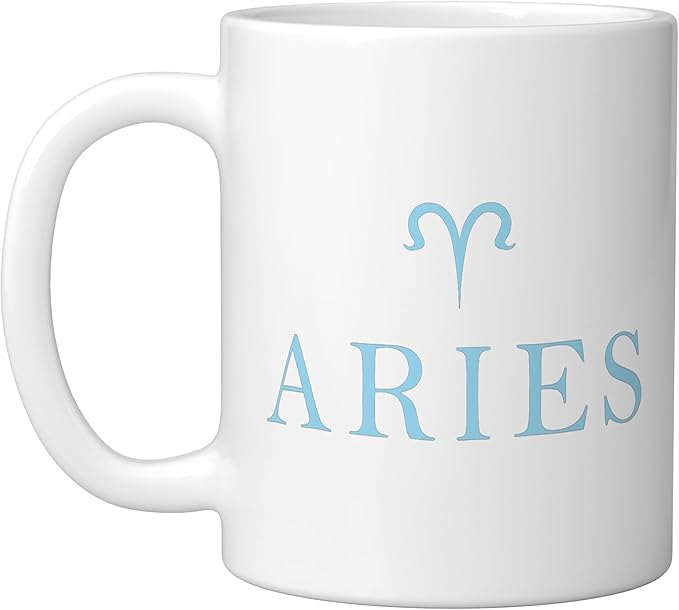 Aries Zodiac Sign Aries Constellation Ceramic Mug, White