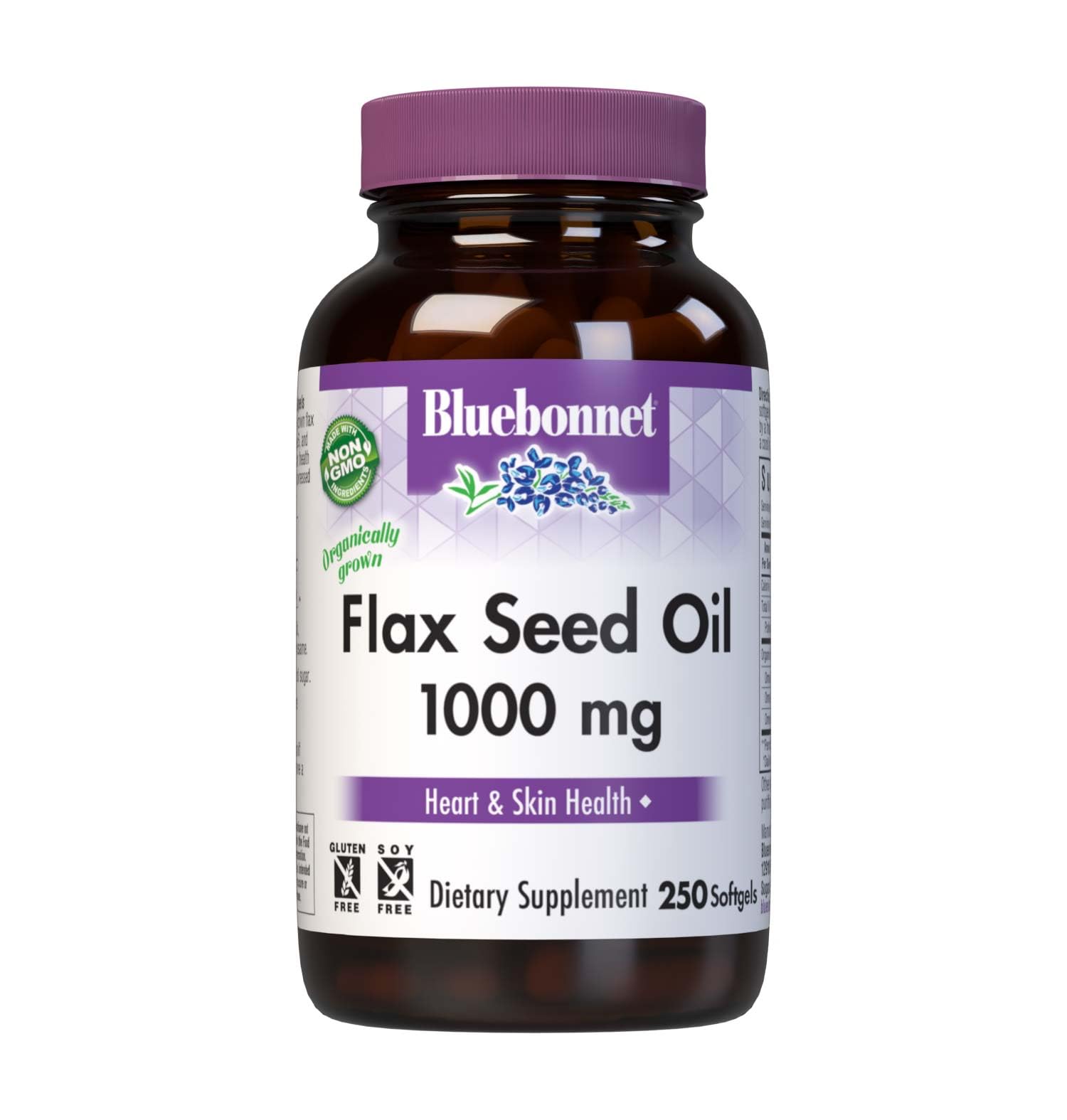 BlueBonnet Nutrition Flax Seed Oil 1000 mg, 250 Capsules