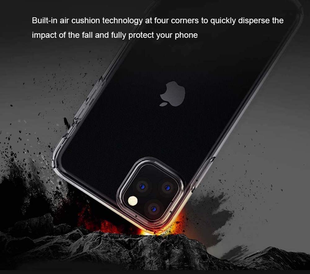 GUMMMY Funda de silicona transparente a prueba de golpes, ultrafina todo incluido anticaídas para iPhone 11 / Apple 11 Series (color: 6.5 pulgadas)