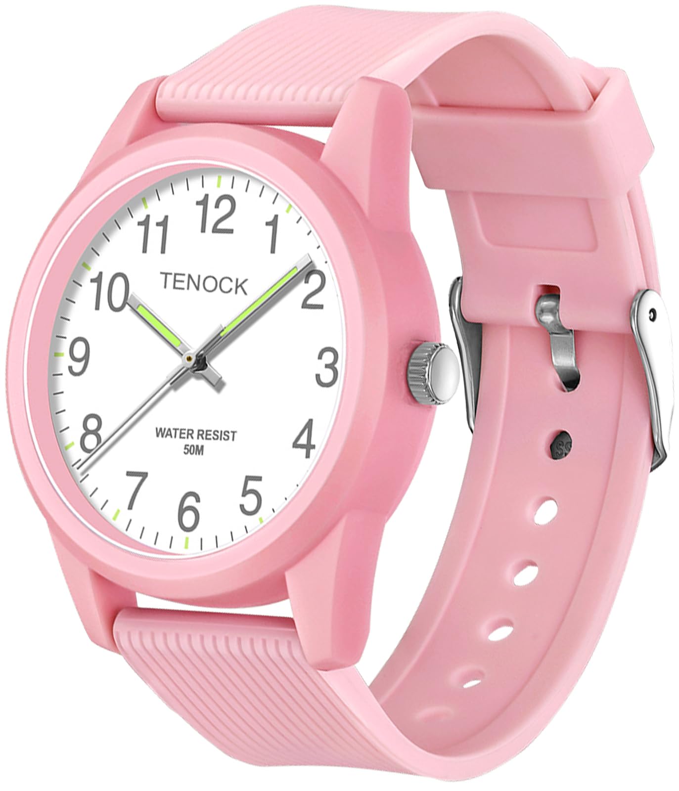 TENOCK Analoge Kinderuhren für Jungen Mädchen Kinderuhren Zeit Lernen 5ATM Wasserdicht Kinderuhr Leicht zu Lesen für Alter 4-12 Kinder Große Geburtstagsgeschenke