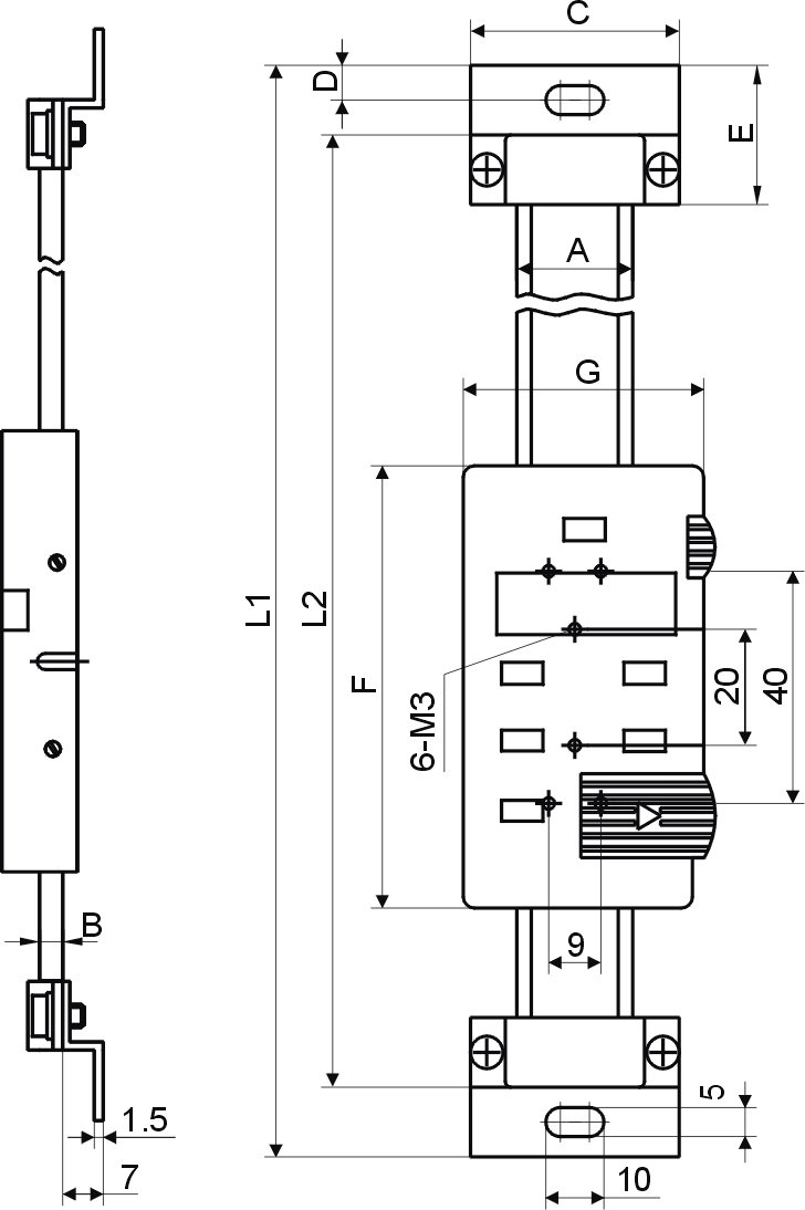 CNC QUALITÄT cyfrowa suwmiarka do zabudowy 100 mm pionowa