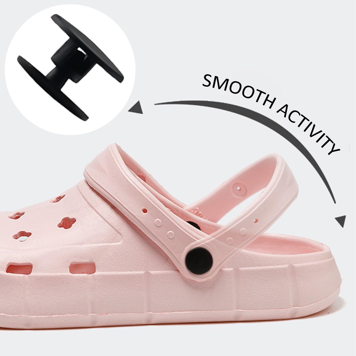 Zestaw 30 nitów do butów, zdejmowane klamry, podstawa kwiatowa, ukryte ozdoby, zapięcia kwiatowe, czarne, czarne, 16 mm * 14 mm * 10 mm