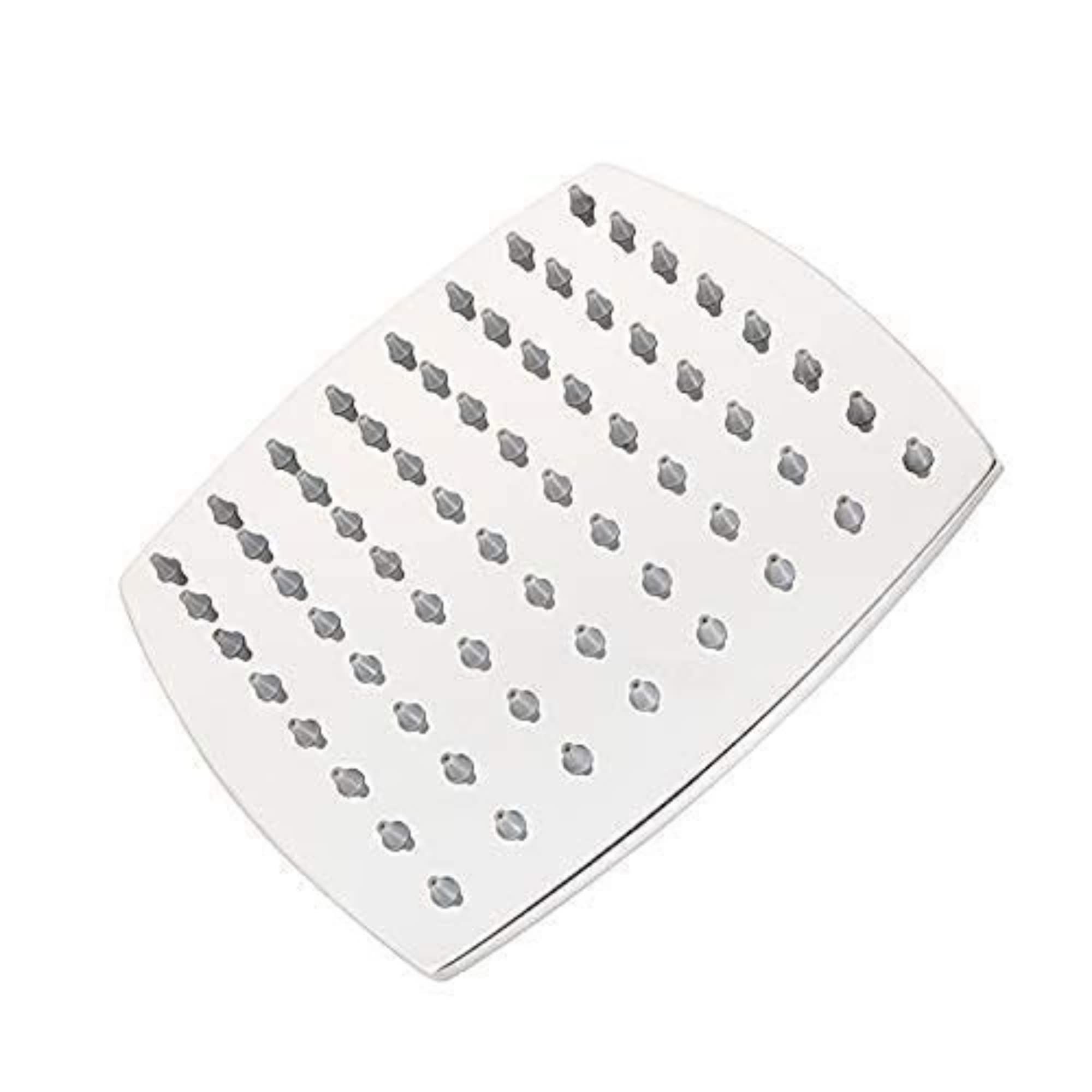 Geo Star 6'' x 6'' Inches one Piece (Joint less) Overhead Bathroom Shower, Powerful Rain Shower Head, Stainless Steel 304 Grade Bathroom Shower Without Arm, Square, Chrome Finish