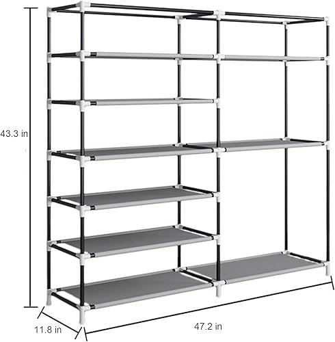 Miniatura 4 de ACCSTORE Zapatero de almacenamiento de zapatos estilo bota Hode hasta 27 pares de zapatos con cubierta de tela no tejida, beige