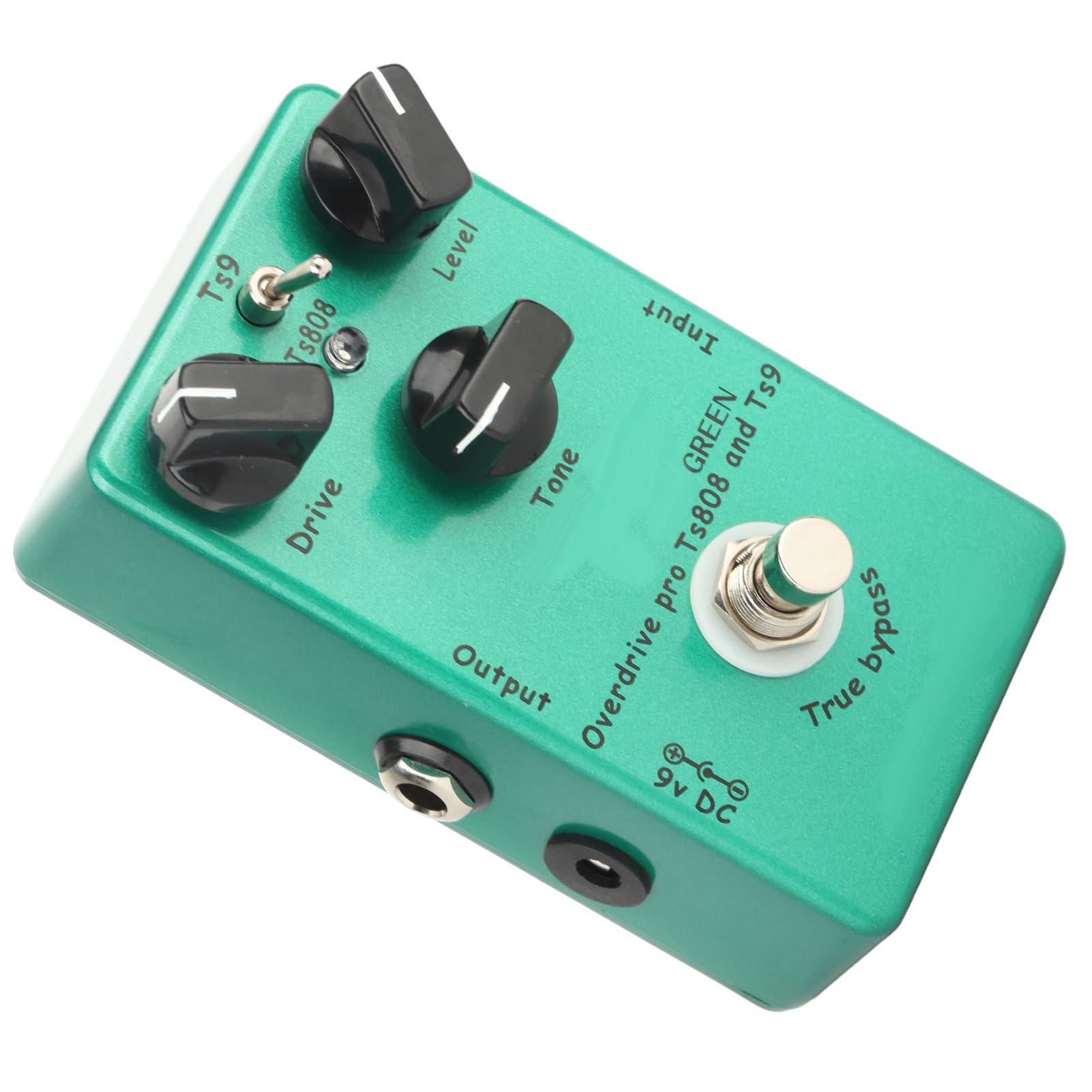 Guitarra Sostenible Fellow Tube Pedal Tube Screamer Overdrive para Mejorar el Rendimiento, Compacto y Duradero (verde) (Efecto de sobrecarga manual de Tube Screamer)