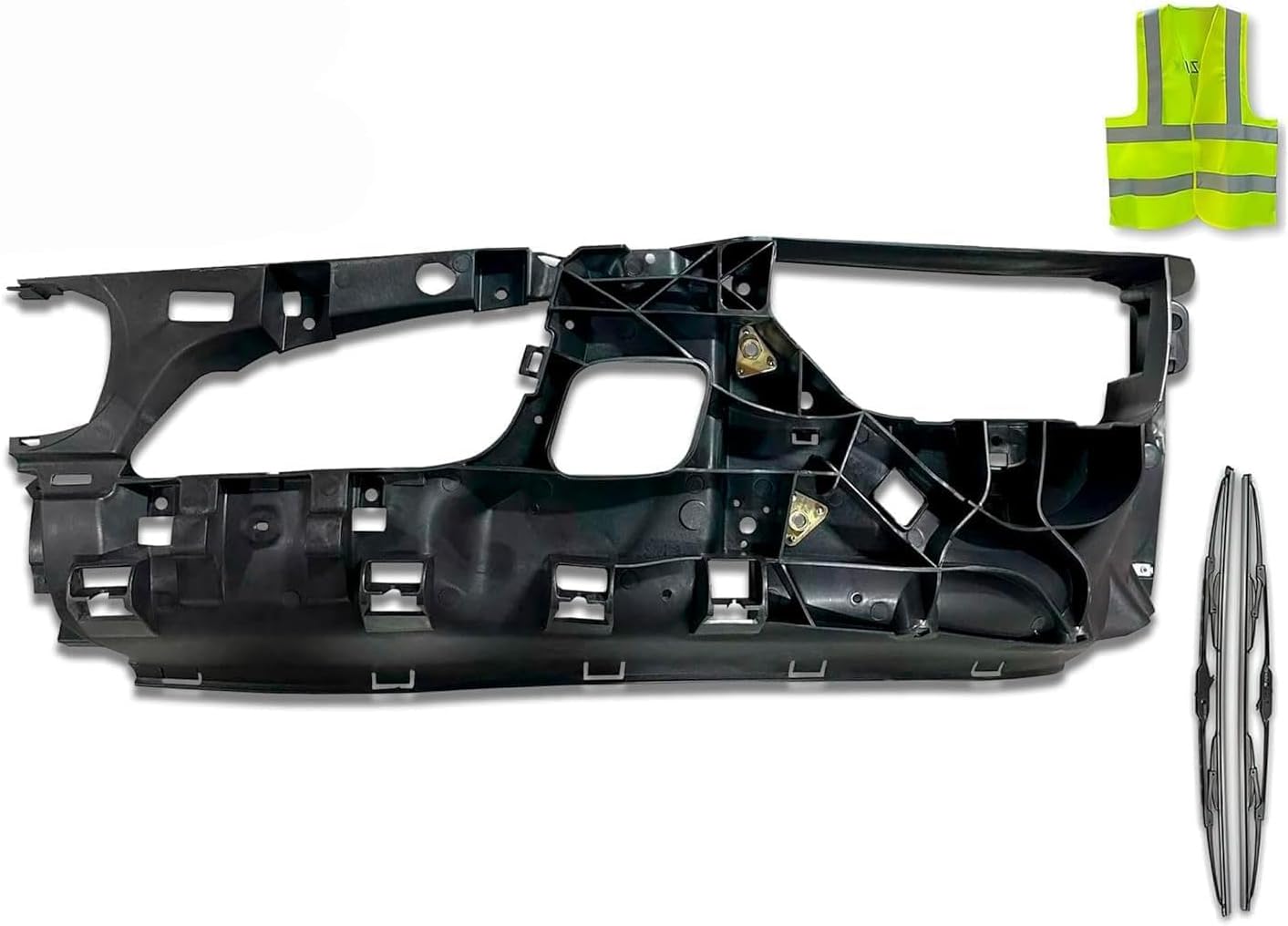 KOZAK Inner Bumper Reinforcement, Left Driver Side Compatible with Peterbilt 579 2022+ Includes Logo, 2x 22" Windshield wipers, and Reflective Vest