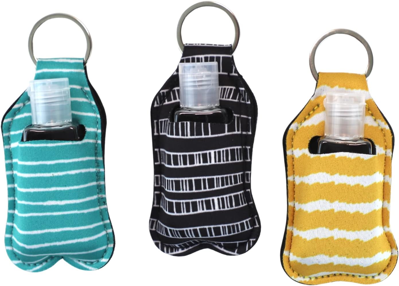 ZARIO Empty Travel Size Bottle and Keychain Holder - Travel Sized 30 ML Refillable Bottles for Soap, Lotion, and Liquids
