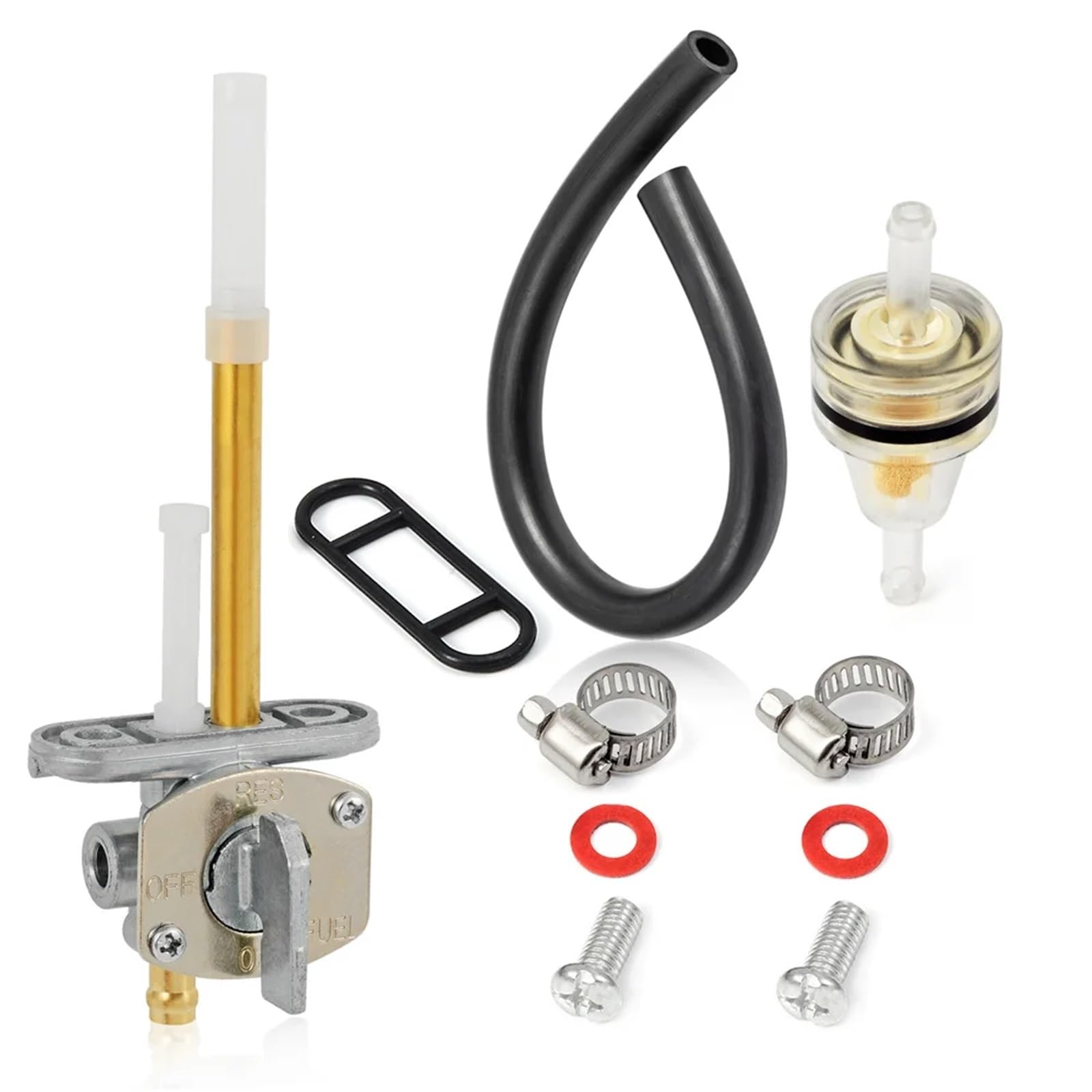 Kit rubinetto valvola carburante Big Bear 350 1987-1999 Kodiak 400 4WD 1993-1999 YZ125X 2020-2022 YZ250X 2016-2022 Rubinetto del carburante